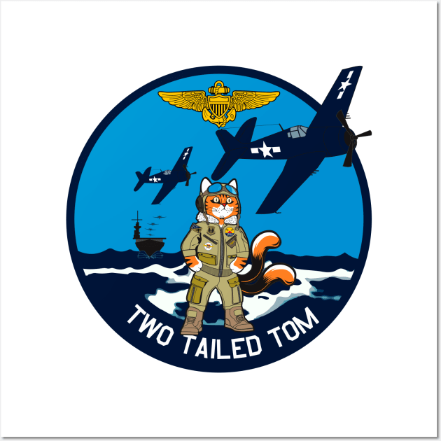 Sundowners Two Tailed Tom 2 F6F Hellcall Wall Art by Two Tailed Tom